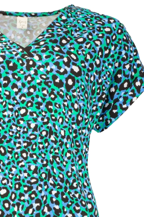 NED noxan green leopard tricot